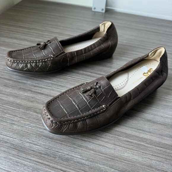 SAS Hope Slip On Loafer - Bronze Croc Size 10 M $145 - Picture 5 of 9